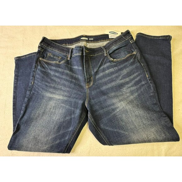 NEW Old Navy Rockstar Super Skinny Jeans 16 Short Womens Denim Stretch Blue - Picture 4 of 7